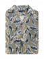 Рубашка из льна с узором LARDINI  –  Общий вид