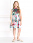 Платье из льна с абстрактным узором Val Max  –  Модель Общий вид