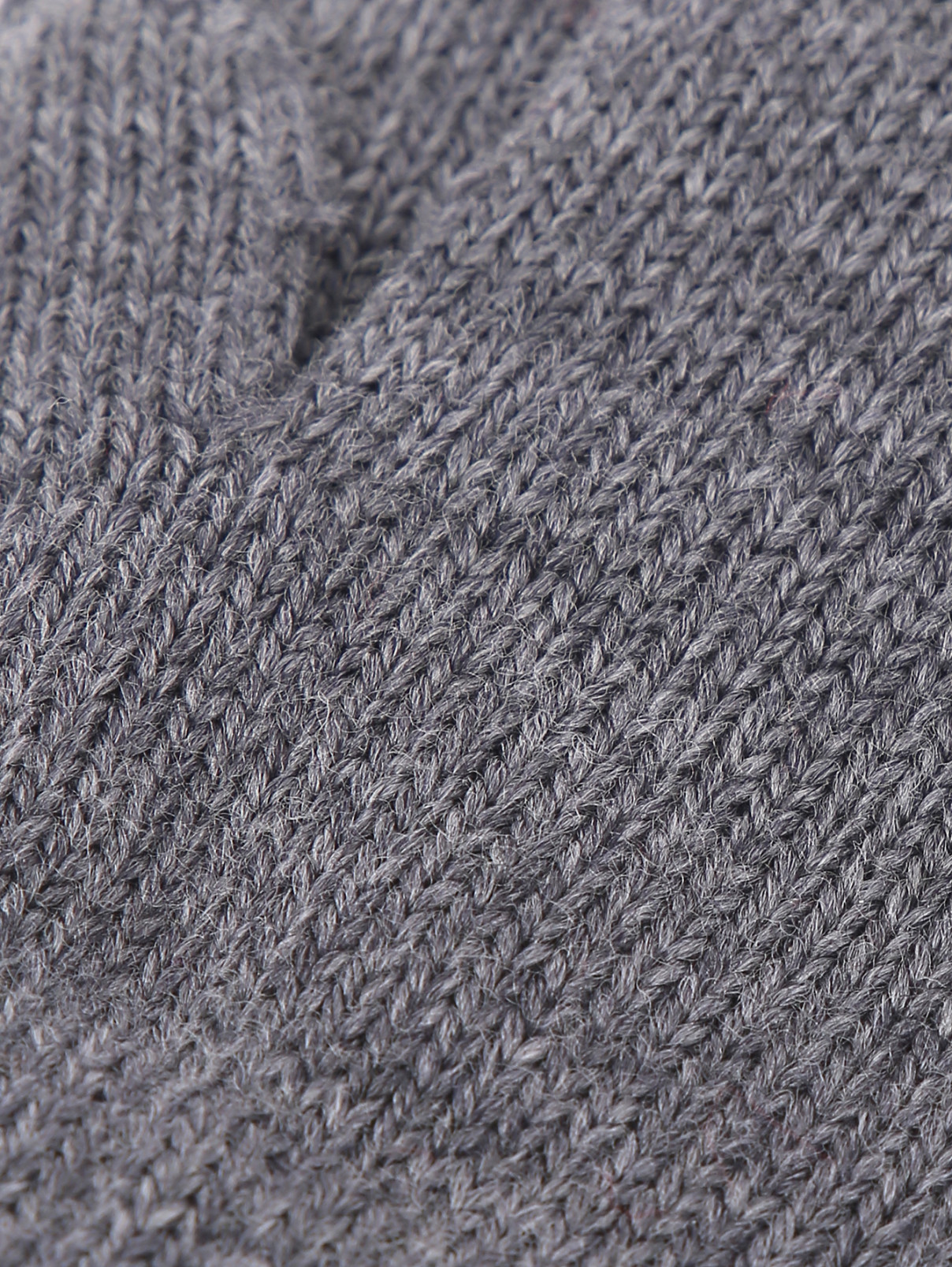 Варежки трикотажные из шерсти на резинке Catya  –  Деталь  – Цвет:  Серый