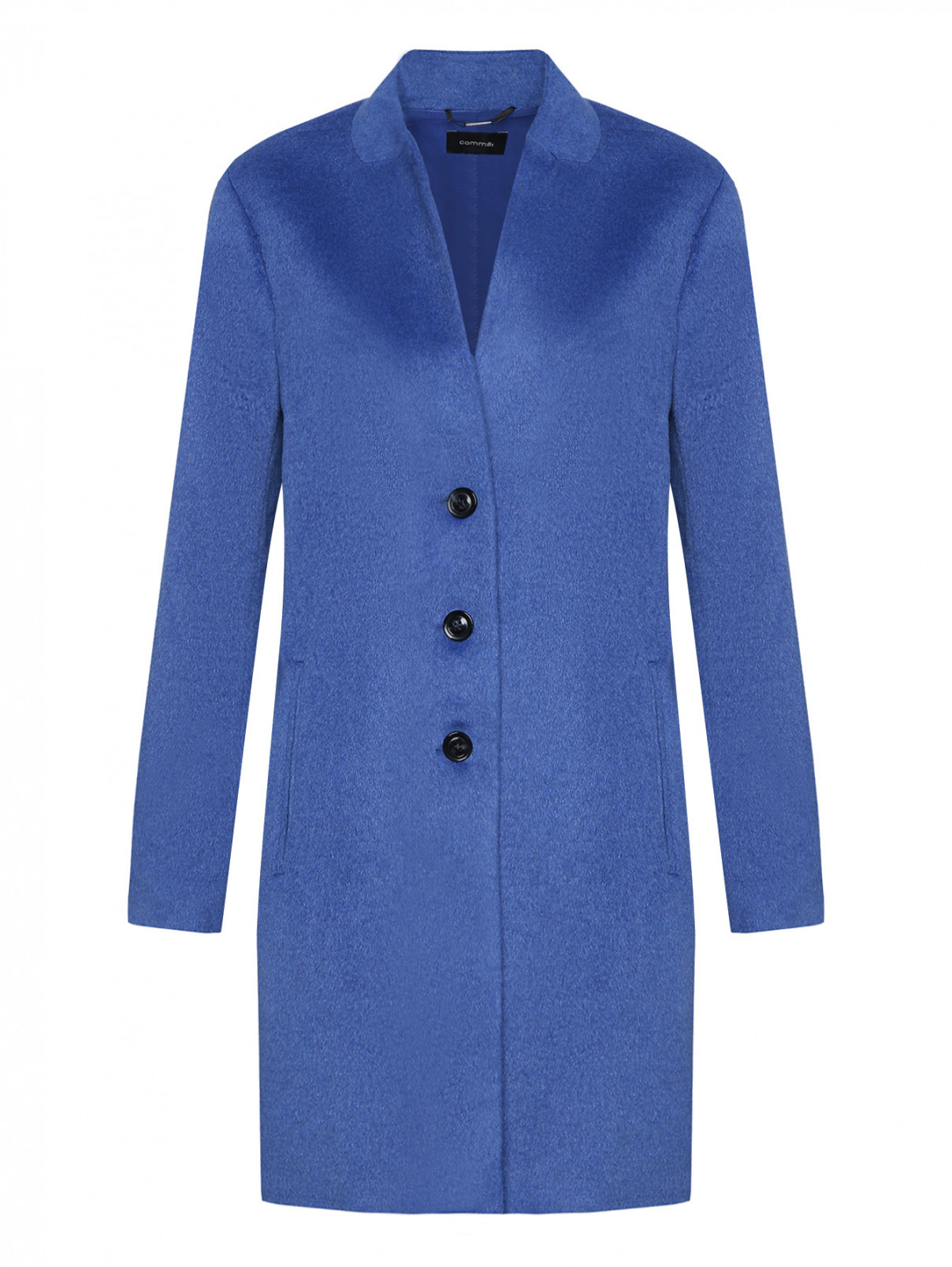 Пальто на пуговицах прямого кроя с добавлением шерсти Comma  –  Общий вид