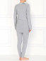Трикотажная пижама с V-образным вырезом Valery Prestige  –  Модель Верх-Низ1