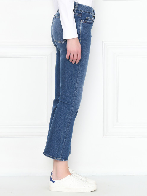 Укороченные джинсы расклешенного кроя - МодельВерхНиз2