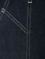 Комбинезон джинсовый с контрастной строчкой Alberta Ferretti  –  Деталь1