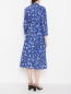 Платье-миди из хлопка с цветочным узором Carolina Herrera  –  МодельВерхНиз1