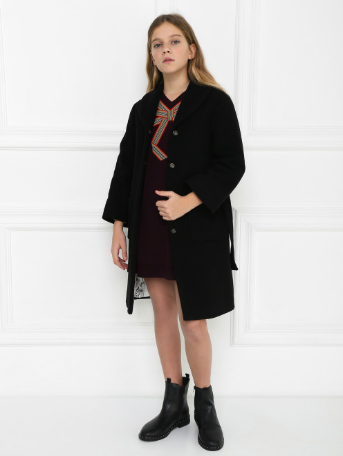 Однотонное пальто с накладными карманами Dolce & Gabbana - МодельОбщийВид