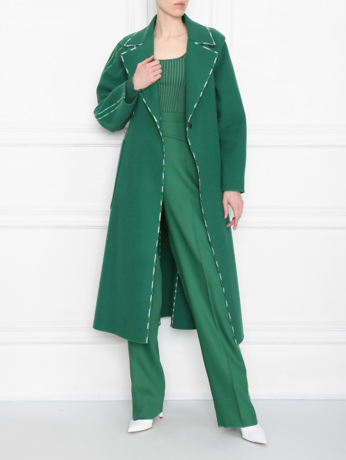 Пальто из шерсти и кашемира Sportmax - МодельОбщийВид