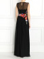 Платье-макси из шелка с цветочным узором Alberta Ferretti  –  Модель Верх-Низ1
