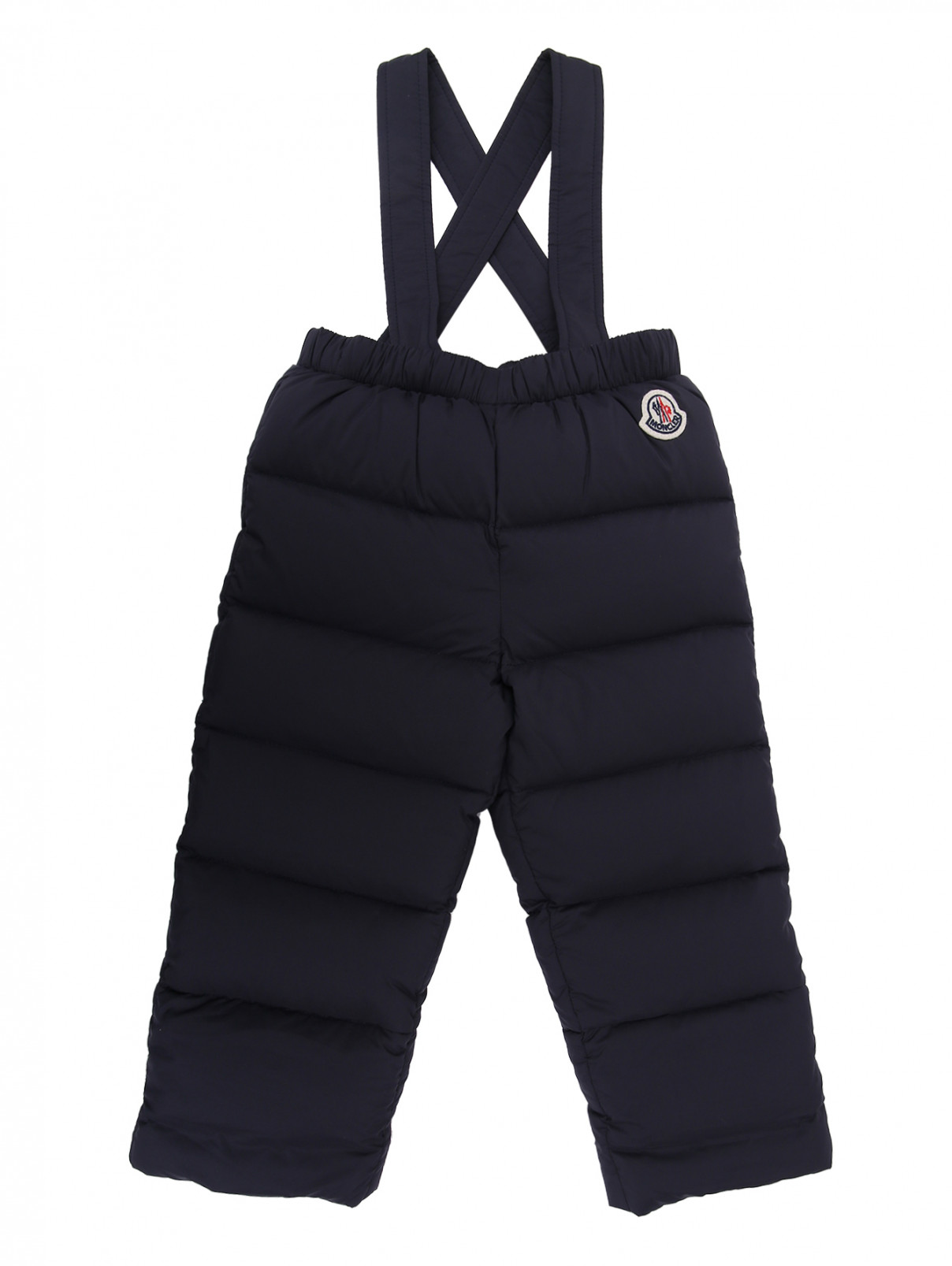Утепленный стеганый комбинезон Moncler  –  Общий вид  – Цвет:  Синий