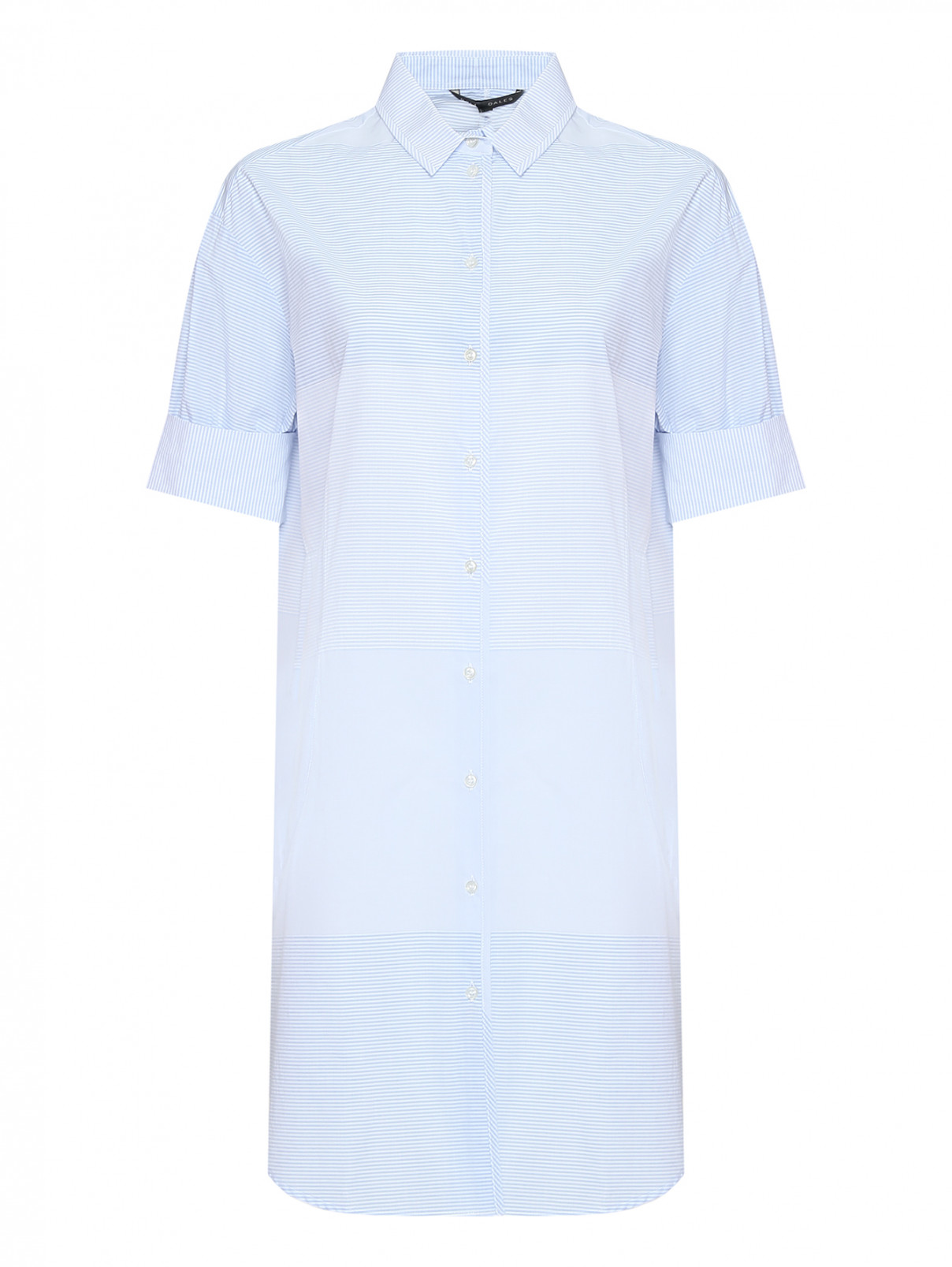 Платье-рубашка из хлопка Brian Dales  –  Общий вид  – Цвет:  Узор