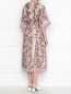 Платье из хлопка и шелка с цветочным принтом Dsquared2  –  МодельВерхНиз1