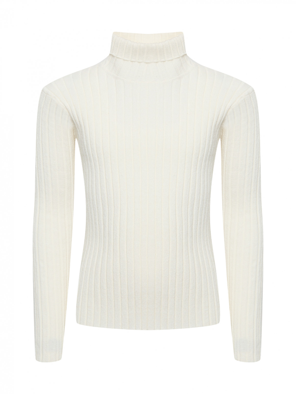 Водолазка однотонная Aletta Couture  –  Общий вид  – Цвет:  Белый