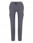 Трикотажные брюки на резинке с карманами Capobianco  –  Общий вид