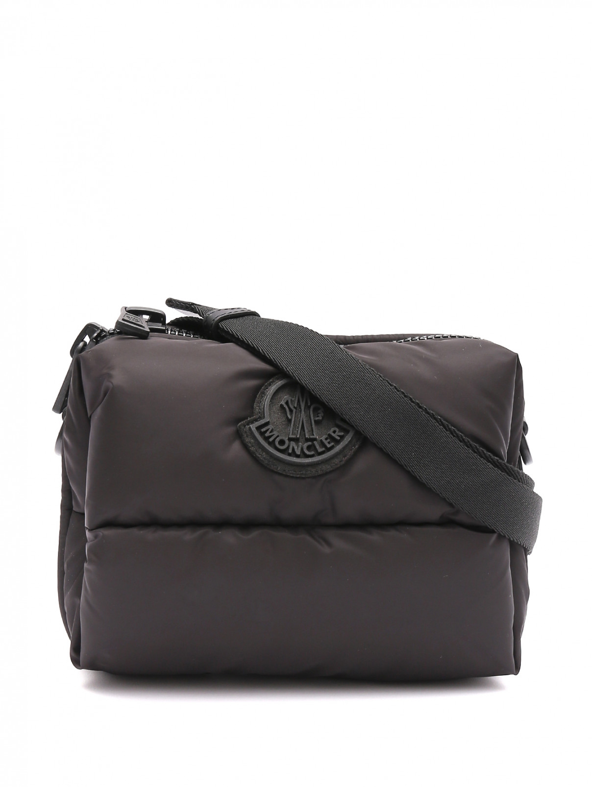 Поясная сумка из текстиля Moncler  –  Общий вид  – Цвет:  Черный