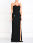 Платье-макси  без бретелей с декоративными пуговицами Versace 1969  –  Модель Общий вид