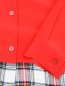 Блуза из шелка свободного кроя с контрастной отделкой Moschino Boutique  –  Деталь