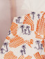Платье-мини из хлопка с узором и вышивкой Kenzo  –  Деталь1