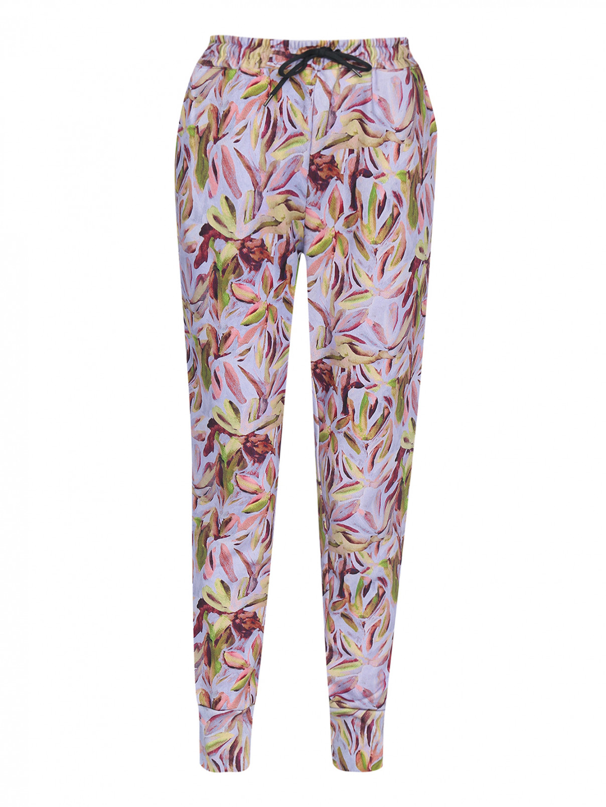 Трикотажные брюки с узором Paul Smith  –  Общий вид  – Цвет:  Мультиколор