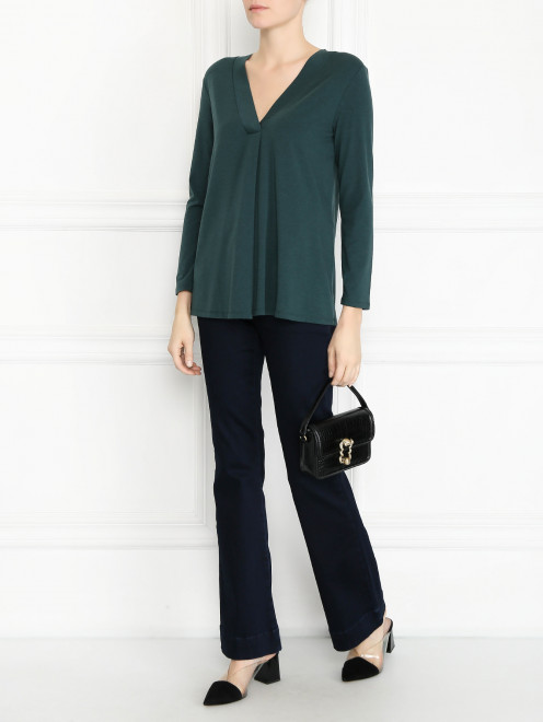 Лонгслив с V-образным вырезом Weekend Max Mara - МодельОбщийВид