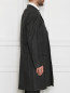 Пальто из шерсти с мелким узором Brooks Brothers  –  МодельВерхНиз2