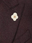 Пальто из кашемира и шерсти с карманами LARDINI  –  Деталь
