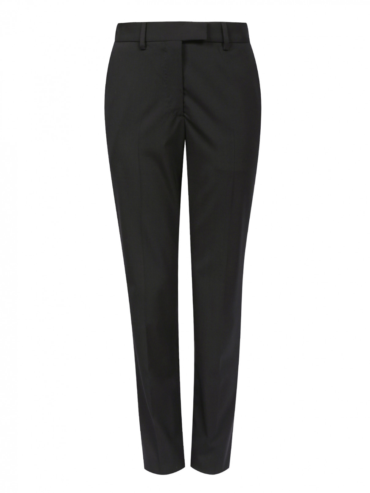 Узкие брюки из шерсти Jean Paul Gaultier  –  Общий вид  – Цвет:  Черный