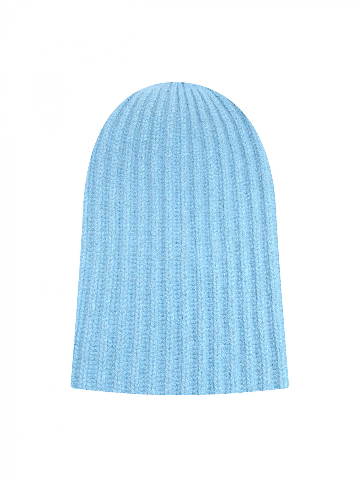 Однотонная шапка из кашемира и шерсти Malo  –  Общий вид  – Цвет:  Синий