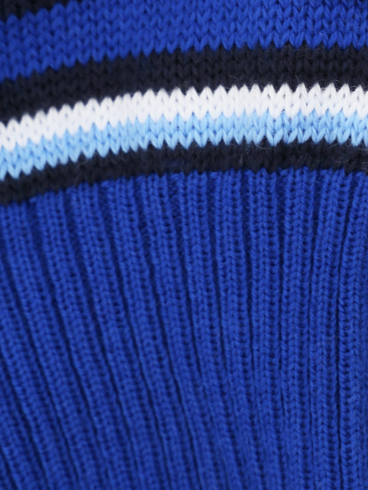 Шапка из шерсти в полоску Maximo  –  Деталь  – Цвет:  Синий