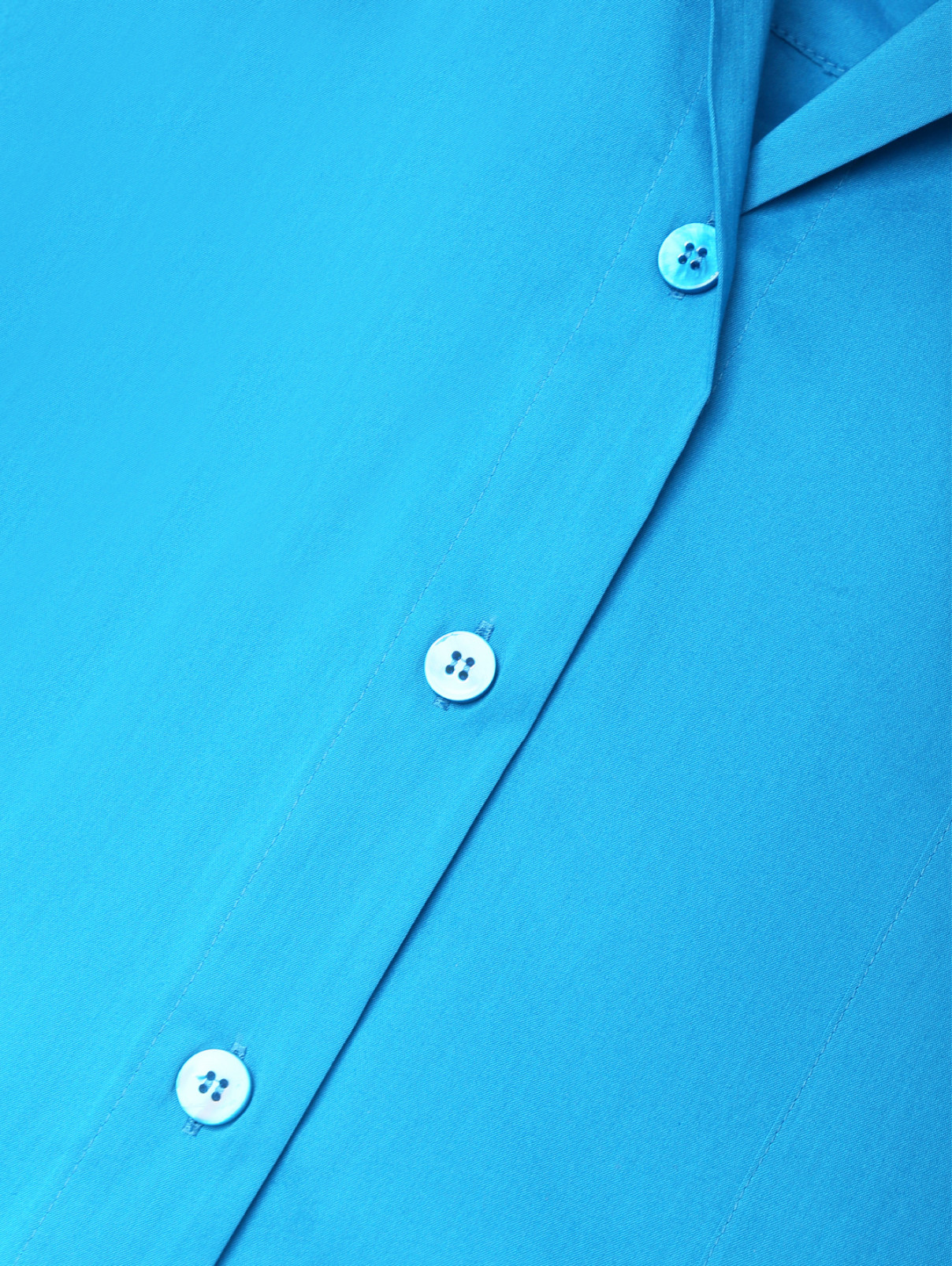 Блуза с накладным карманом Marina Rinaldi  –  Деталь  – Цвет:  Синий
