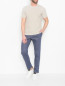 Трикотажные брюки из хлопка с карманами Capobianco  –  МодельОбщийВид