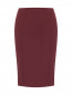 Однотонная юбка из шерсти Moschino  –  Общий вид