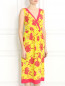 Платье из шелка с цветочным узором P.A.R.O.S.H.  –  Модель Верх-Низ