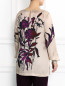 Блуза из шелка с цветочным узором Marina Rinaldi  –  Модель Верх-Низ1