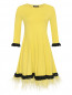 Платье из вискозы с перьями TWINSET  –  Общий вид
