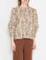 Блуза свободного кроя с цветочным узором Etro  –  МодельВерхНиз