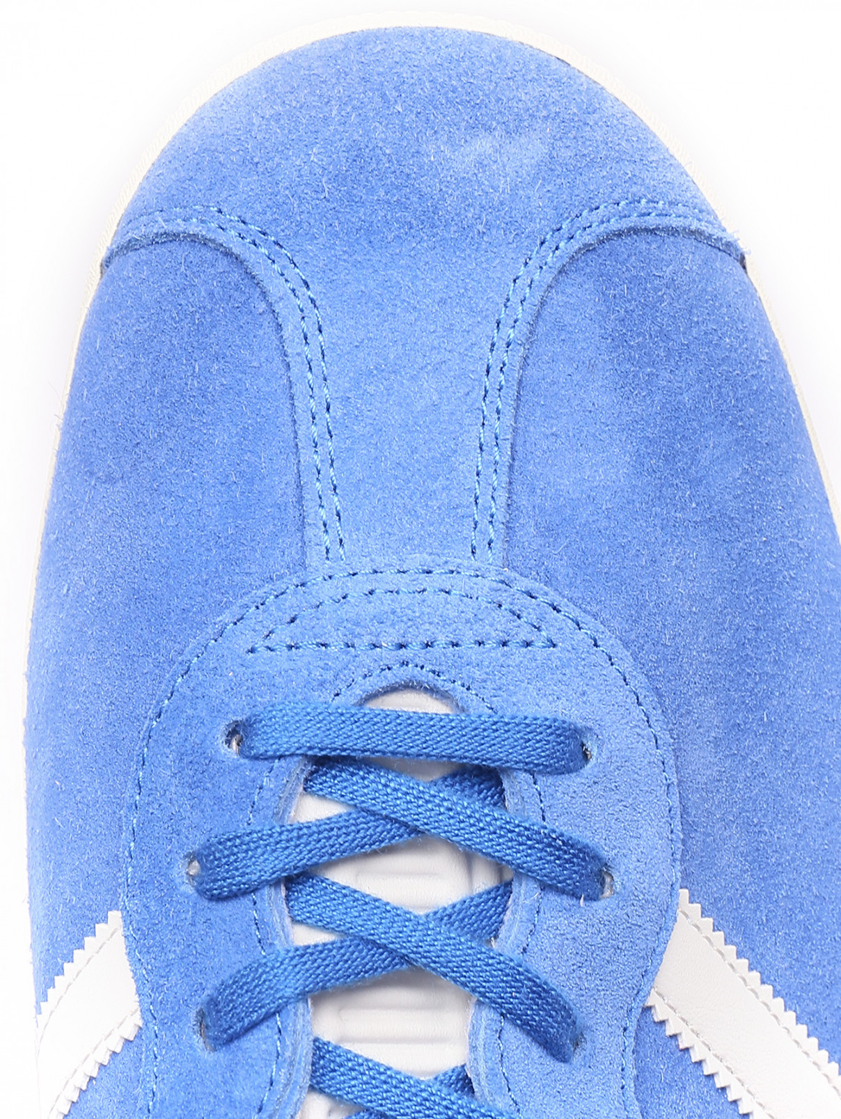 Кеды из замши с контрастной отделкой Adidas Originals  –  Обтравка3  – Цвет:  Синий