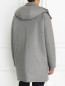 Пальто пуховое из шерсти на молнии с капюшоном Jil Sander  –  Модель Верх-Низ1