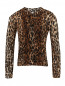 Блуза c анималистичным узором Dolce & Gabbana  –  Общий вид