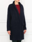 Пальто свободного кроя с накладными карманами Alberto Biani  –  Модель Верх-Низ