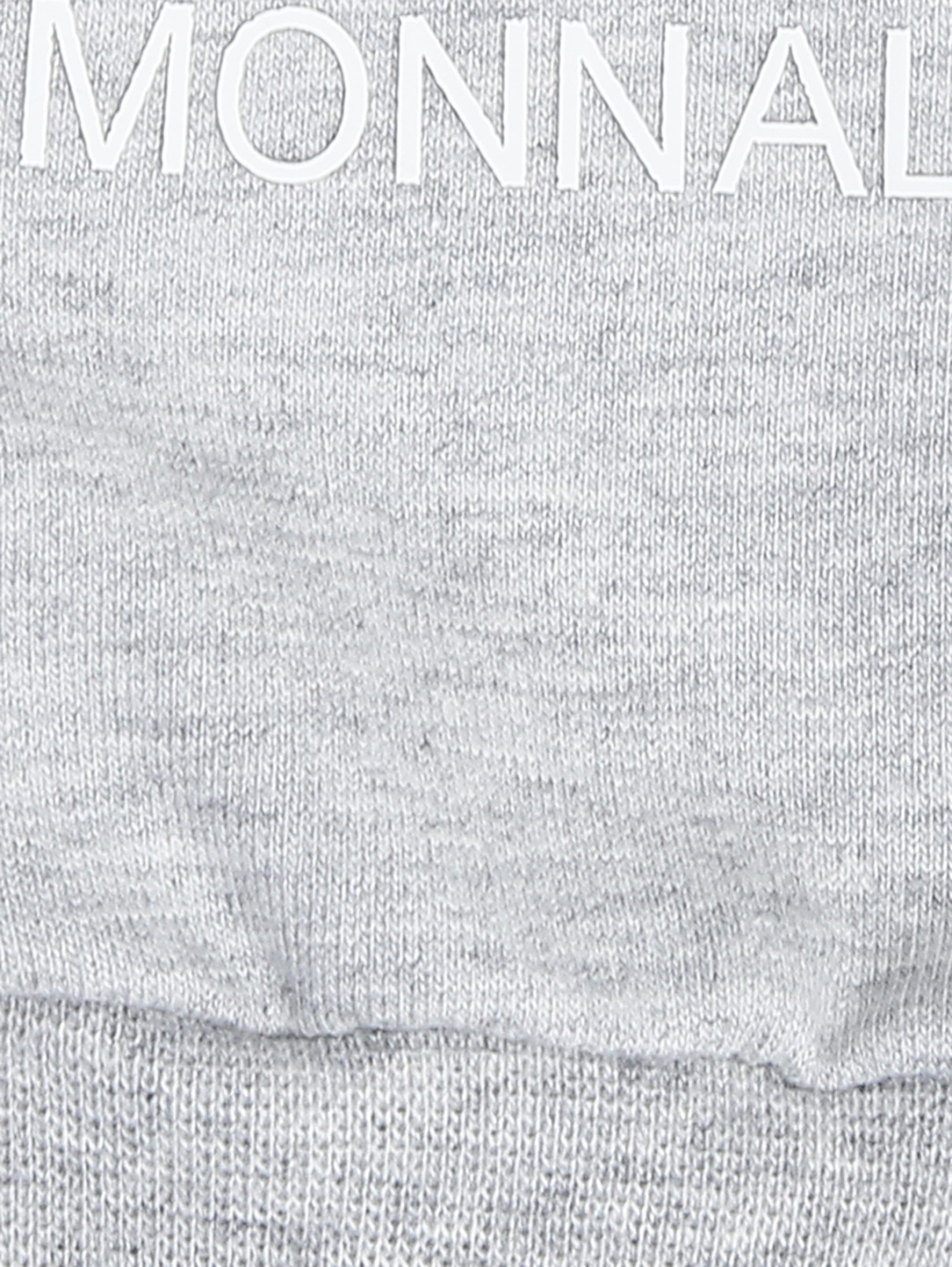 Трикотажные брюки с принтом MONNALISA  –  Деталь1  – Цвет:  Серый
