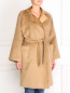 Пальто из шерсти и шелка Max Mara  –  Модель Верх-Низ