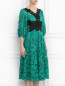 Платье из кружева с контрастной апликацией Antonio Marras  –  МодельВерхНиз