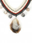 Ожерелье из текстиля с камнями Inga Kazumyan  –  Деталь