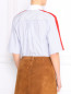 Рубашка из хлопка с узором "полоска" Sonia Rykiel  –  Модель Верх-Низ1