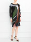 Платье-мини из шелка с узором Alberta Ferretti  –  Модель Общий вид