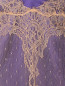Платье из шелкового кружева с контрастной подкладкой Alberta Ferretti  –  Деталь