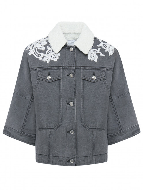 Куртка из денима с карманами Ermanno Scervino Junior - Общий вид