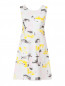 Платье из хлопка с узором Jil Sander  –  Общий вид