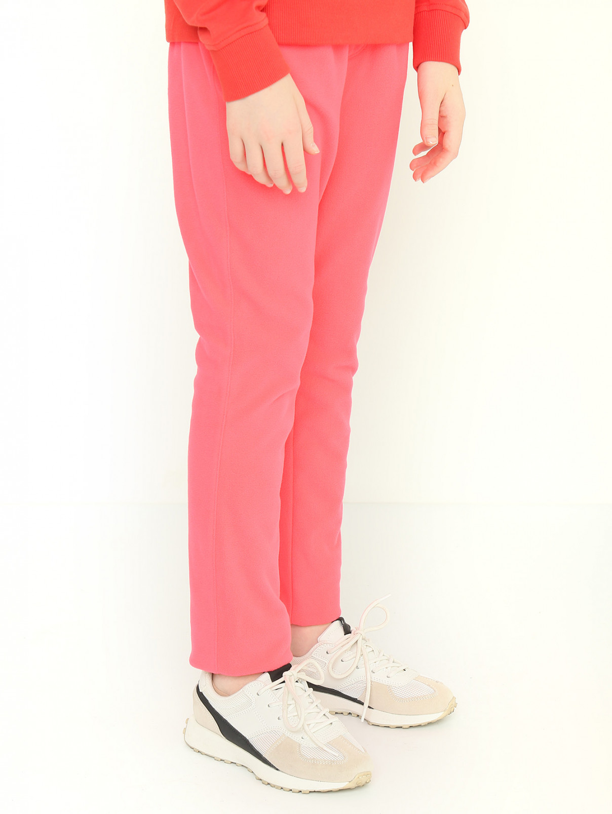 Брюки из флиса с карманами Poivre Blanc  –  МодельВерхНиз  – Цвет:  Розовый