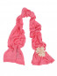 Легкий шарф из хлопка с декоративными цветами IL Trenino  –  Общий вид