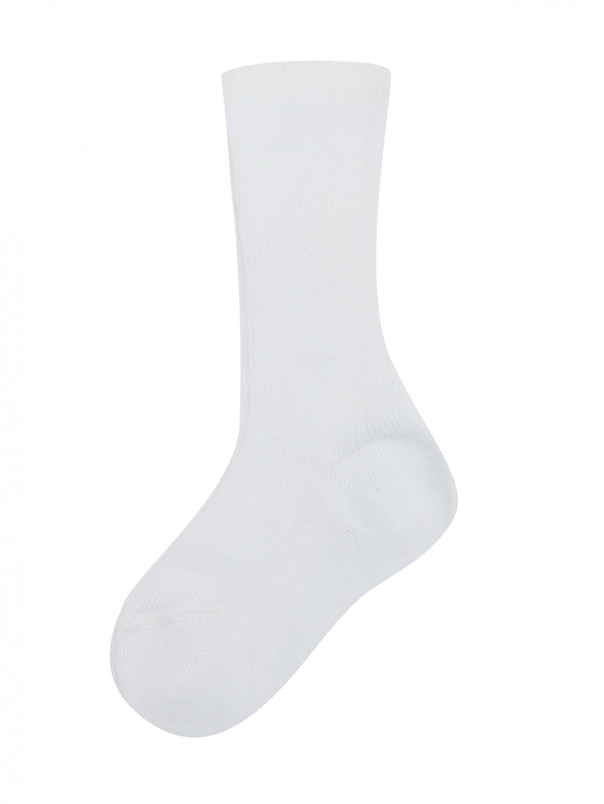 Носки хлопковые с принтом Gallo  –  Общий вид  – Цвет:  Белый